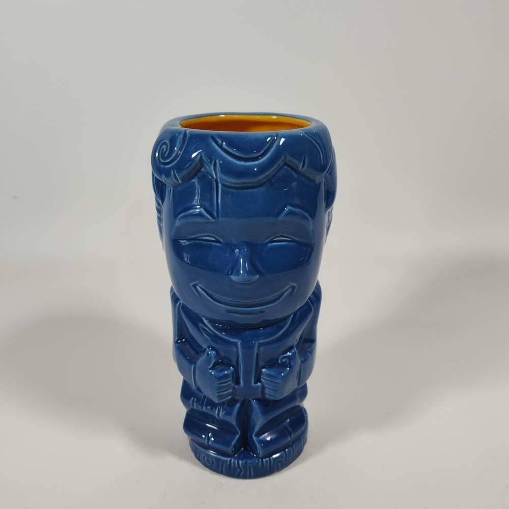 Geeki Tikis Fallout Vault Boy Tiki Mug 16oz Blue Ceramic Thinkgeek Bethesda